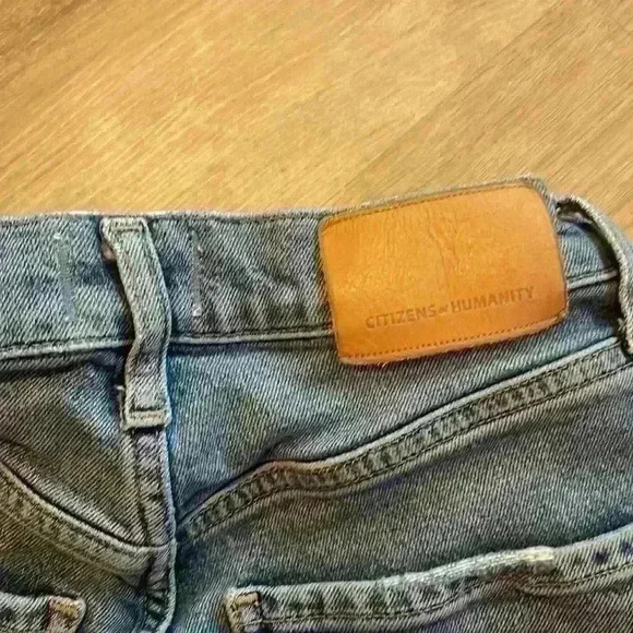 Citizens of Humanity Daphne Cropped High-Rise Stovepipe Jeans sz 23 - Picture 10 of 12